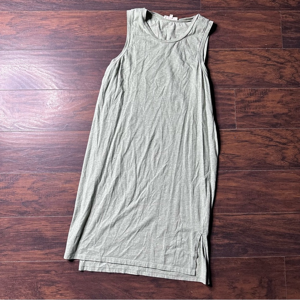 Synergy Organic Cotton Green Sleeveless Shift Dress